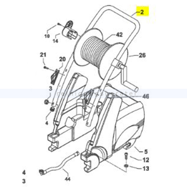 Kränzle Ersatzteile 426011 Schubbügel Edelstahl