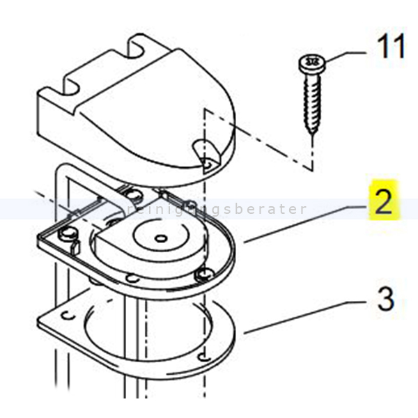 Kränzle Ersatzteile 44010 Flansch für Brennstofftank