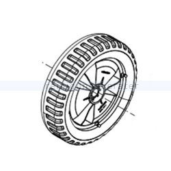 Kränzle Ersatzteile 44017 Rad 300 mm für Kränzle therm