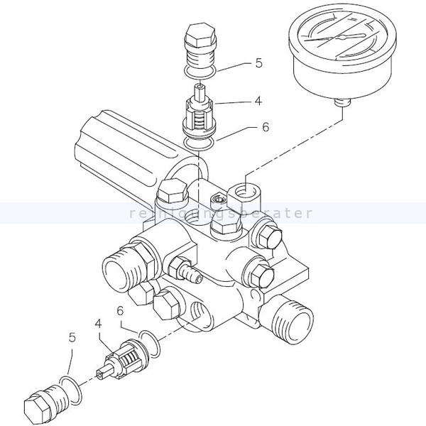 Kränzle Reparatursatz 417481 für APG-Pumpe Ventile grün