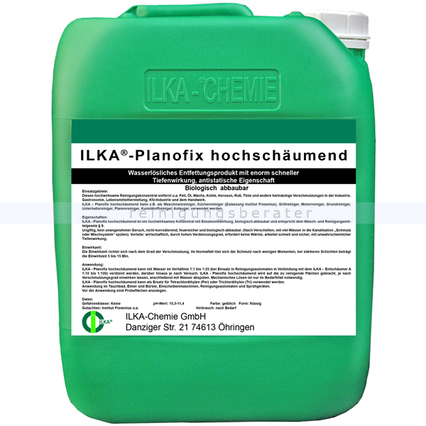 Kraftreiniger ILKA Planofix hochschäumend 10 L