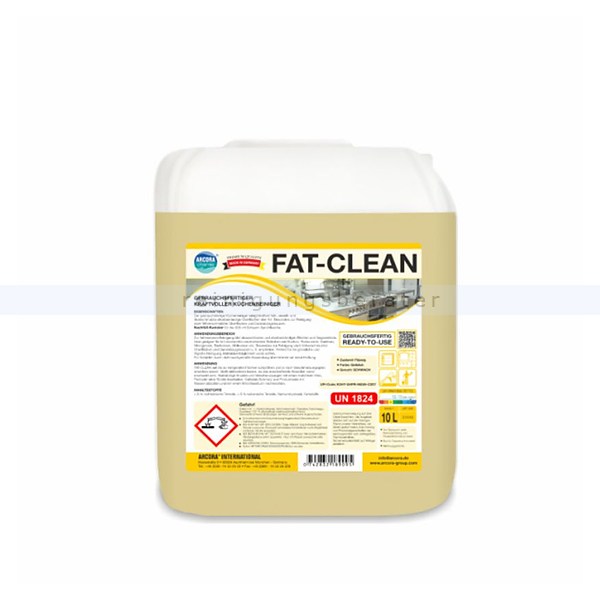 Küchenreiniger Arcora Fat-Clean RTU 10 L