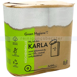 Küchenrollen Green Hygiene KARLA 3-lagig hochweiß 2 Rollen