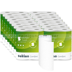Küchenrollen Wepa Satino Comfort 2-lagig weiß 23x22 cm