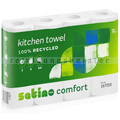 Küchenrollen Wepa Satino Comfort 2 lagig weiß 4 Rollen