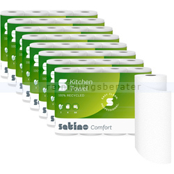 Küchenrollen Wepa Satino Comfort 3-lagig, weiß 26x23 cm