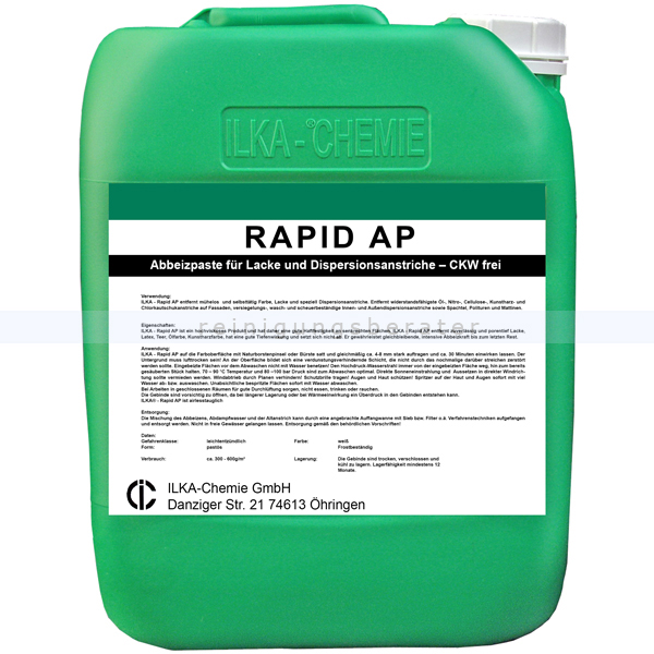 Lackentferner für Fassaden ILKA Rapid AP 10 Kg