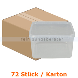 Lebensmittelschalen Stapelbehälter groß transparent 72 Stück