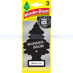 Lufterfrischer Wunderbaum Duft Baum Black Ice 3er Karte