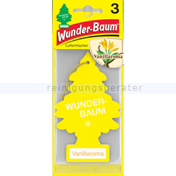 Lufterfrischer Wunderbaum Duft Baum Vanillearoma 3er Karte