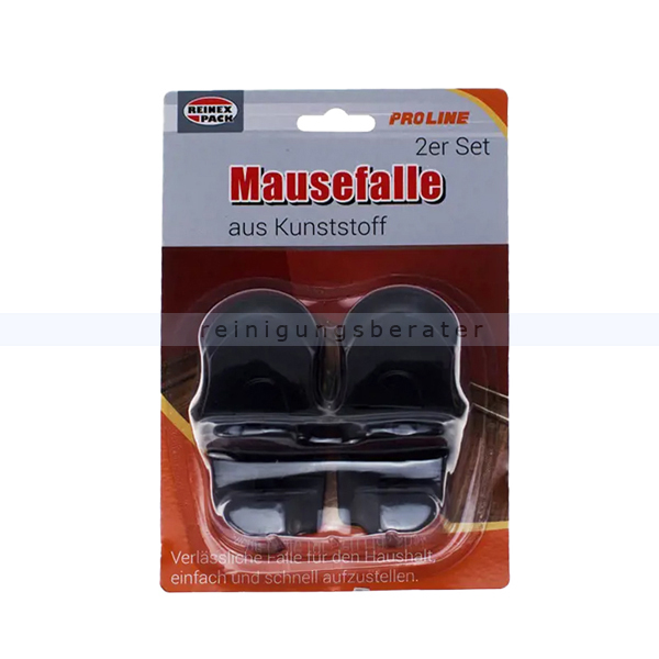 Mäusefänger Reinex Mausefalle aus ABS Kunststoff 2 Stück