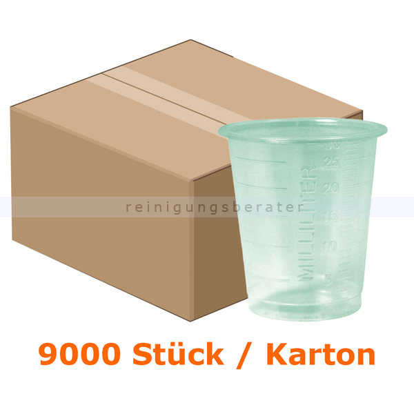 Medizinbecher Ampri 30 ml grün Karton