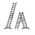 Zusatzbild Mehrzweckleiter Hymer zweiteilig Strangpress 2x14 Sprossen