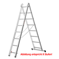 Mehrzweckleiter Krause Stabilo - 2x9 Sprossen