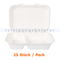 Menüschalen NatureStar BIO Lunchbox 2-geteilt 25 Stück