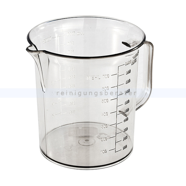 Messbecher aus Borosilikatglas 1,5 L, Abmessen, Backen