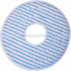 Microfaserpad Glit PolyPad blau-weiß 10 Zoll 85 mm