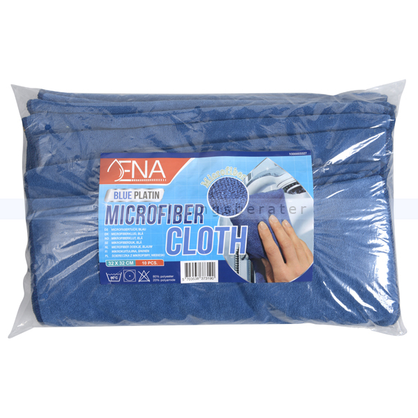 Microfasertuch Abena ENA Platin 32 x 32 cm blau Pack