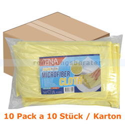 Microfasertuch Abena ENA Platin 32 x 32 cm gelb Pack Karton