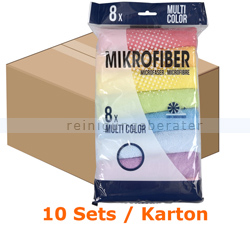 Microfasertuch Abena Multi Color Pack 8 Stück 30x30 cm Karton