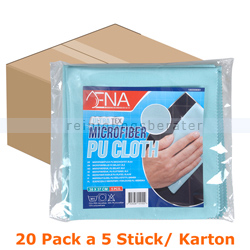 Microfasertuch ENA Ultra Tex PU Tuch 37x38 cm blau Karton