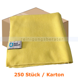 Microfasertuch MopKnight Premium 40 x 40 cm gelb Karton