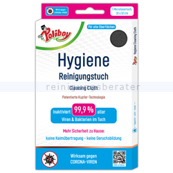 Microfasertuch Poliboy Hygiene Reinigungstuch 32 x 32 cm