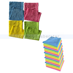 Microfasertuch SET 20 Wischtücher in 4 Farben 30x30 cm