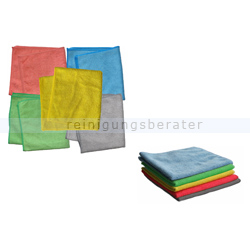 Microfasertuch SET 5 Wischtücher in 5 Farben 40x40 cm
