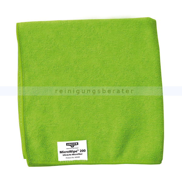 Microfasertuch Unger SmartColor MicroWipe 200 grün 40x40 cm