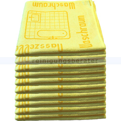 Mikrofasertuch Mopptex Piktogramm Waschraum Gelb 40 x 40 cm