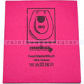 Mikrofasertuch Mopptex Piktogramm WC-Toilette Rot 40 x 40 cm