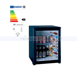 Minibar Simex Black Line schwarz 29 L mit Glastür