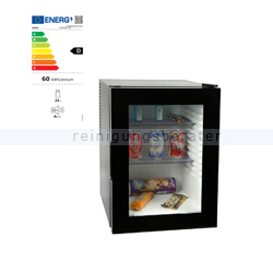 Minibar Simex Black Line schwarz 30 L mit Glastür