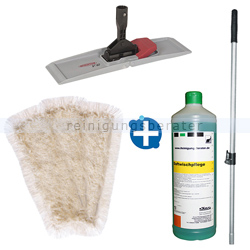 Mop-Set 3 - Wischset mit 40 cm Mop, Klapphalter und Stiel