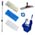 Zusatzbild Mop-Set Putzeimer Cleanboy 15 L mit Presse blau im Set