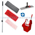 Mop-Set Putzeimer Cleanboy 15 L mit Presse rot im Set