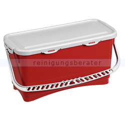Mopbox TTS Hermetic Eimer mit Deckel und Griff rot 20 L