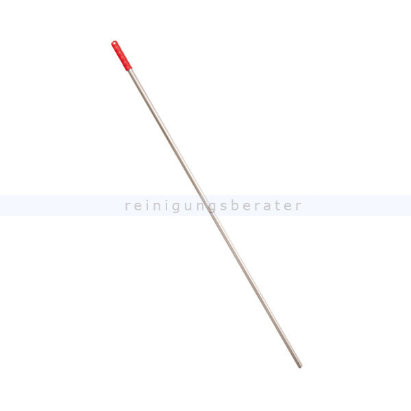 Mophalter Stiel Haug Aluminium mit Loch 1450 mm Griff rot
