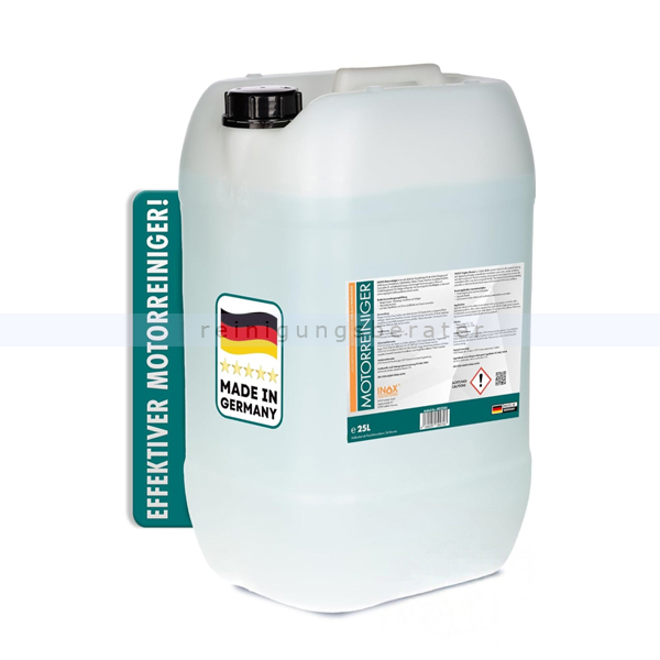 INOX® Motorreiniger - 25L Konzentrat – Reiniger-Konzentrat für den Motor -  Motorraum Reiniger & Entfetter - Motorsystemreiniger & Pflege von Auto