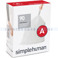 Müllbeutel Simplehuman code A, Pack mit 90 Stück, 4,5 L