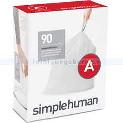 Müllbeutel Simplehuman code A, Pack mit 90 Stück, 4,5 L