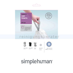 Müllbeutel Simplehuman code B, Pack mit 30 Stück, 6 L