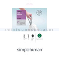 Müllbeutel Simplehuman code C, Pack mit 20 Stück, 10-12 L