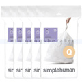 Müllbeutel Simplehuman code Q, 5x Pack mit 20 Stück, 50-65 L