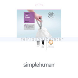 Müllbeutel Simplehuman code Q, Pack mit 20 Stück, 50-65 L