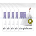 Müllbeutel Simplehuman code R, 5 x Pack mit 20 Stück, 10 L