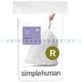 Müllbeutel Simplehuman code R, Pack mit 20 Stück, 10 L