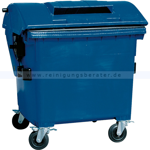 Müllcontainer blau 1100 L