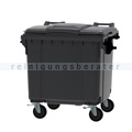 Müllcontainer fahrbarer Container 1100 L grau